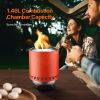 Tabletop Fire Pit 6 inch Stainless Steel Fireplace Indoor Outdoor Red