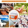 13L picnic insulated box, fresh-keeping box, outdoor picnic, barbecue, camping portable insulated box, orange fresh-keeping box