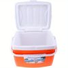 13L picnic insulated box, fresh-keeping box, outdoor picnic, barbecue, camping portable insulated box, orange fresh-keeping box