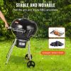 VEVOR 22" Kettle Charcoal Grill, Premium Kettle Grill with Wheels Grate and Cover