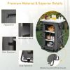 Folding Camping Storage Cabinet with 3 Shelves and Carry Bag