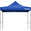 VEVOR Pop Up Canopy Tent, 10 x 10 FT, Outdoor Patio Gazebo Tent with Removable Sidewalls and Wheeled Bag