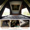 Explorer Rooftop Tent Hardshell with Luggage Racks&Replaceable Netting Rain Curtains, Truck Bed Tent for Camping